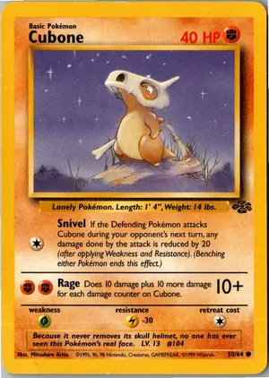 Cubone Tragosso Exemplar 2,95 €