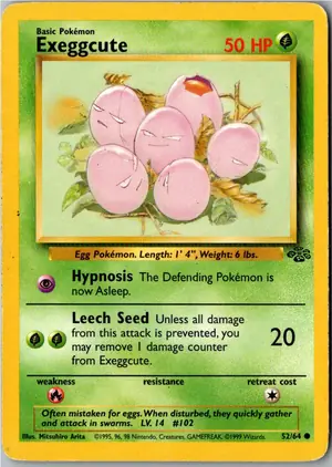 Pokémon-Karte Exeggcute Owei 52/64 Dschungel