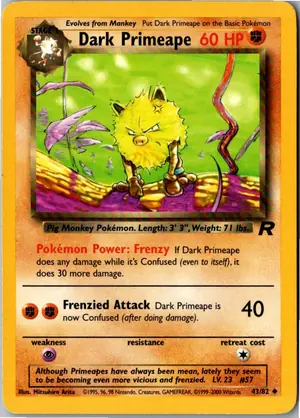 Pokémon-Karte Dark Primeape Dunkles Rasaff 43/82 Team Rocket