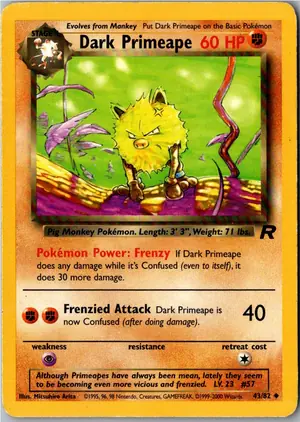Dark Primeape Dunkles Rasaff Exemplar 2,95 €