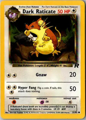 Dark Raticate Dunkles Rattikarl Exemplar 3,95 €