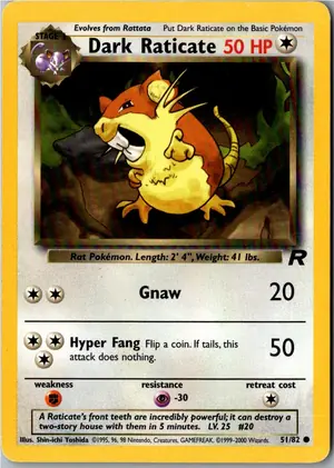 Dark Raticate Dunkles Rattikarl Exemplar 3,95 €