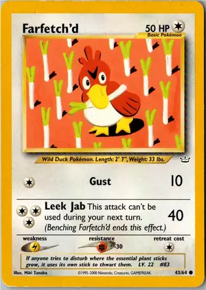 Pokémon-Karte Farfetch'd Porenta 43/64 Neo Revelation