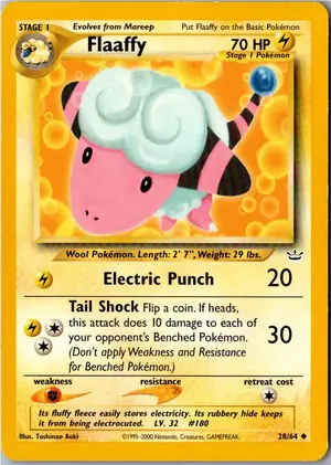 Pokémon-Karte Flaaffy Waaty 28/64 Neo Revelation