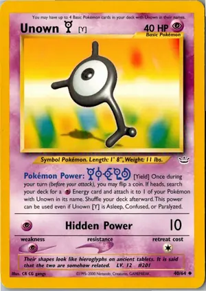 Unown [Y] Icognito Y Exemplar 3,95 €