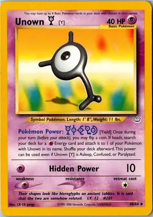 Unown [Y] Icognito Y Exemplar 3,95 €
