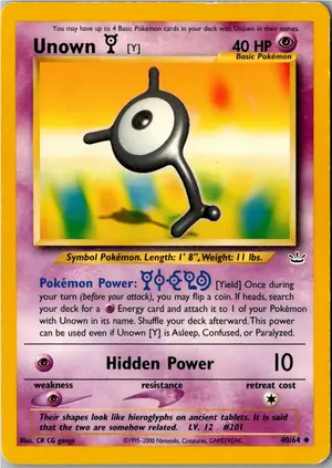 Unown [Y] Icognito Y Exemplar 3,95 €
