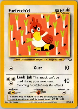 Farfetch'd Porenta Exemplar 3,95 €