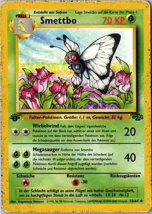 Pokémon-Karte Smettbo 33/64 Dschungel