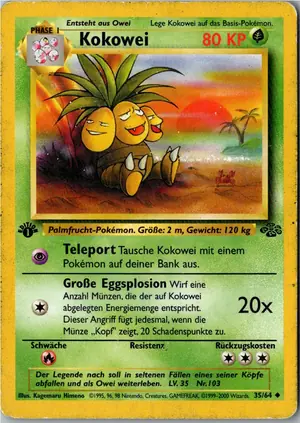 Pokémon-Karte Kokowei 35/64 Dschungel