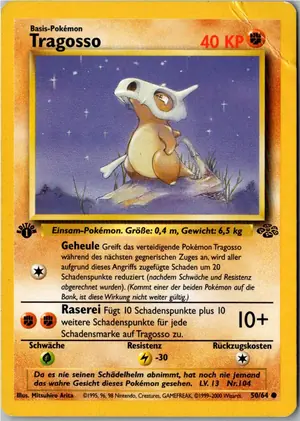 Pokémon-Karte Tragosso 50/64 Dschungel