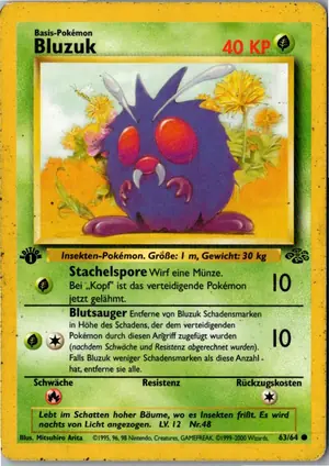 Pokémon-Karte Bluzuk 63/64 Dschungel
