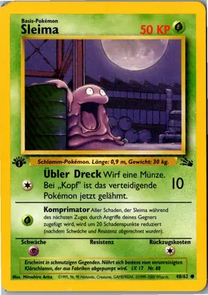 Pokémon-Karte Sleima 48/62 Fossil