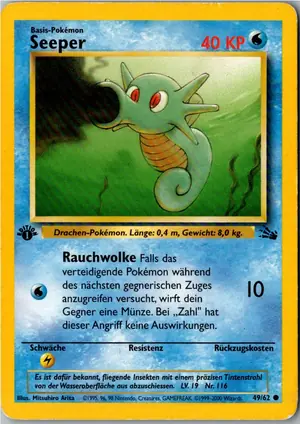 Pokémon-Karte Seeper 49/62 Fossil