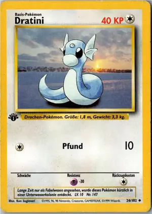 Pokémon-Karte Dratini 26/102 Grundset