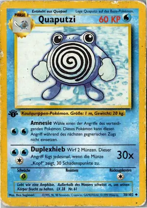 Pokémon-Karte Quaputzi 38/102 Grundset