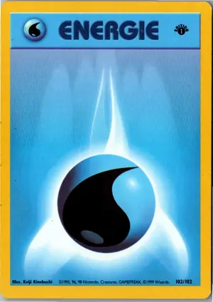 Pokémon-Karte Wasser Energie 102/102 Grundset