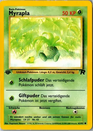 Pokémon-Karte Myrapla 63/82 Team Rocket