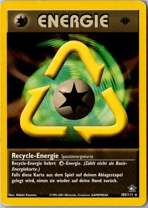 Pokémon-Karte Recycle-Energie 105/111 Neo Genesis