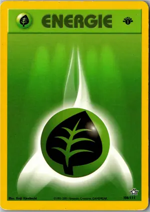Pokémon-Karte Pflanzen Energie 108/111 Neo Genesis