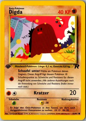 Pokémon-Karte Digda 52/82 Team Rocket