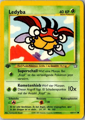 Pokémon-Karte Ledyba 63/111 Neo Genesis