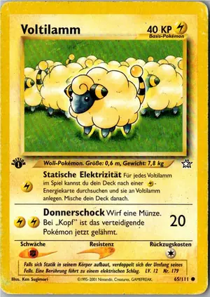 Pokémon-Karte Voltilamm 65/111 Neo Genesis