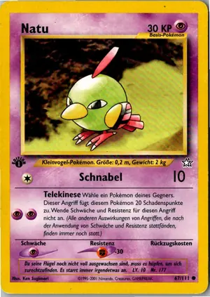 Pokémon-Karte Natu 67/111 Neo Genesis