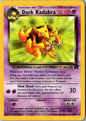 Dark Kadabra Dunkles Kadabra Exemplar 3,95 €