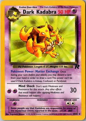 Dark Kadabra Dunkles Kadabra Exemplar 3,95 €