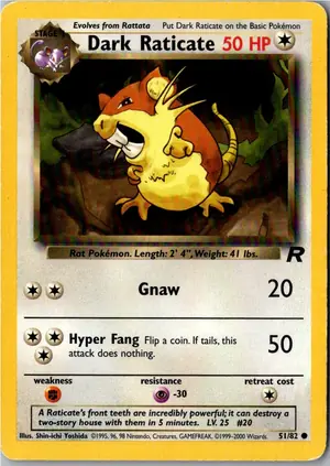 Dark Raticate Dunkles Rattikarl Exemplar 3,95 €