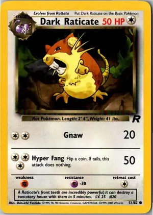 Dark Raticate Dunkles Rattikarl Exemplar 3,95 €