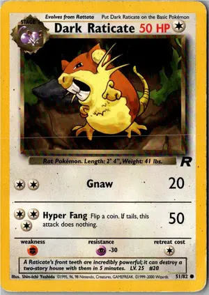 Dark Raticate Dunkles Rattikarl Exemplar 3,95 €