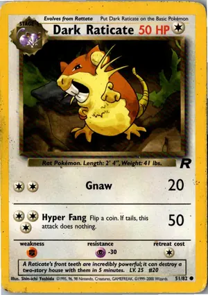 Dark Raticate Dunkles Rattikarl Exemplar 3,95 €