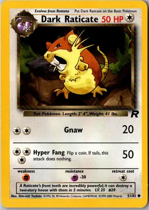 Dark Raticate Dunkles Rattikarl Exemplar 3,95 €