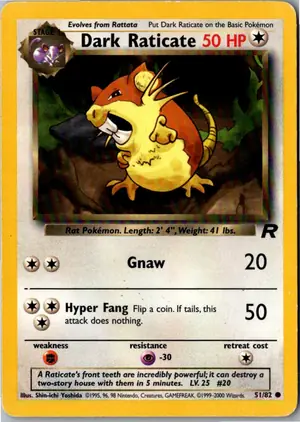 Dark Raticate Dunkles Rattikarl Exemplar 3,95 €