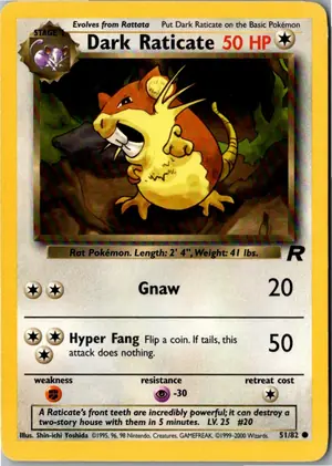 Dark Raticate Dunkles Rattikarl Exemplar 3,95 €