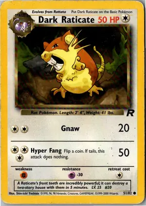 Dark Raticate Dunkles Rattikarl Exemplar 3,95 €