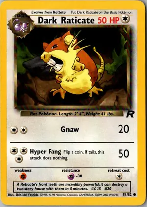 Dark Raticate Dunkles Rattikarl Exemplar 3,95 €