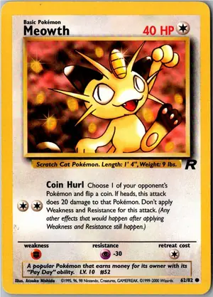Meowth Mauzi Exemplar 2,95 €