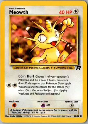 Meowth Mauzi Exemplar 2,95 €