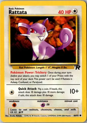 Rattata Rattfratz Exemplar 2,95 €