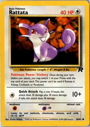 Rattata Rattfratz Exemplar 2,95 €