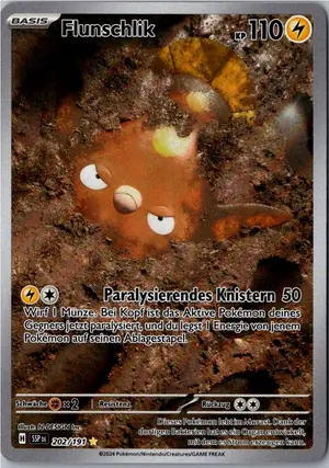 Pokémon-Karte Flunschlik 202/191 Stürmische Funken