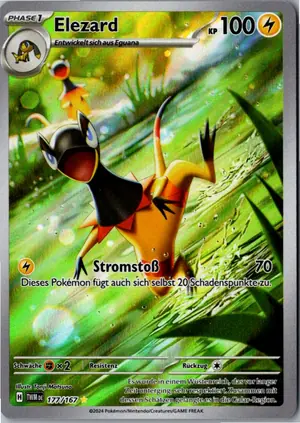 Pokémon-Karte Elezard 177/167 Maskerade im Zwielicht