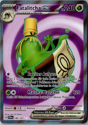 Pokémon-Karte Fatalitcha ex 189/167 Maskerade im Zwielicht