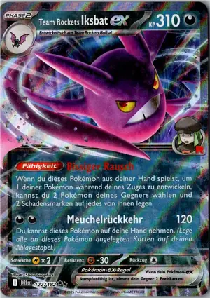 Pokémon-Karte Team Rockets Iksbat ex 122/182 Ewige Rivalen
