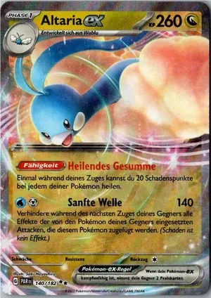 Pokémon-Karte Altaria ex 140/182 Paradoxrift