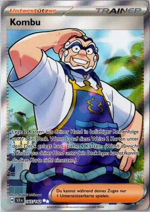Pokémon-Karte Kombu 165/142 Stellarkrone