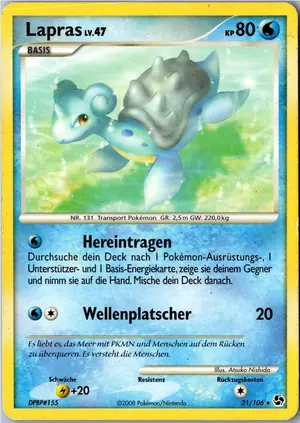 Pokémon-Karte Lapras 21/106 Epische Begegnungen